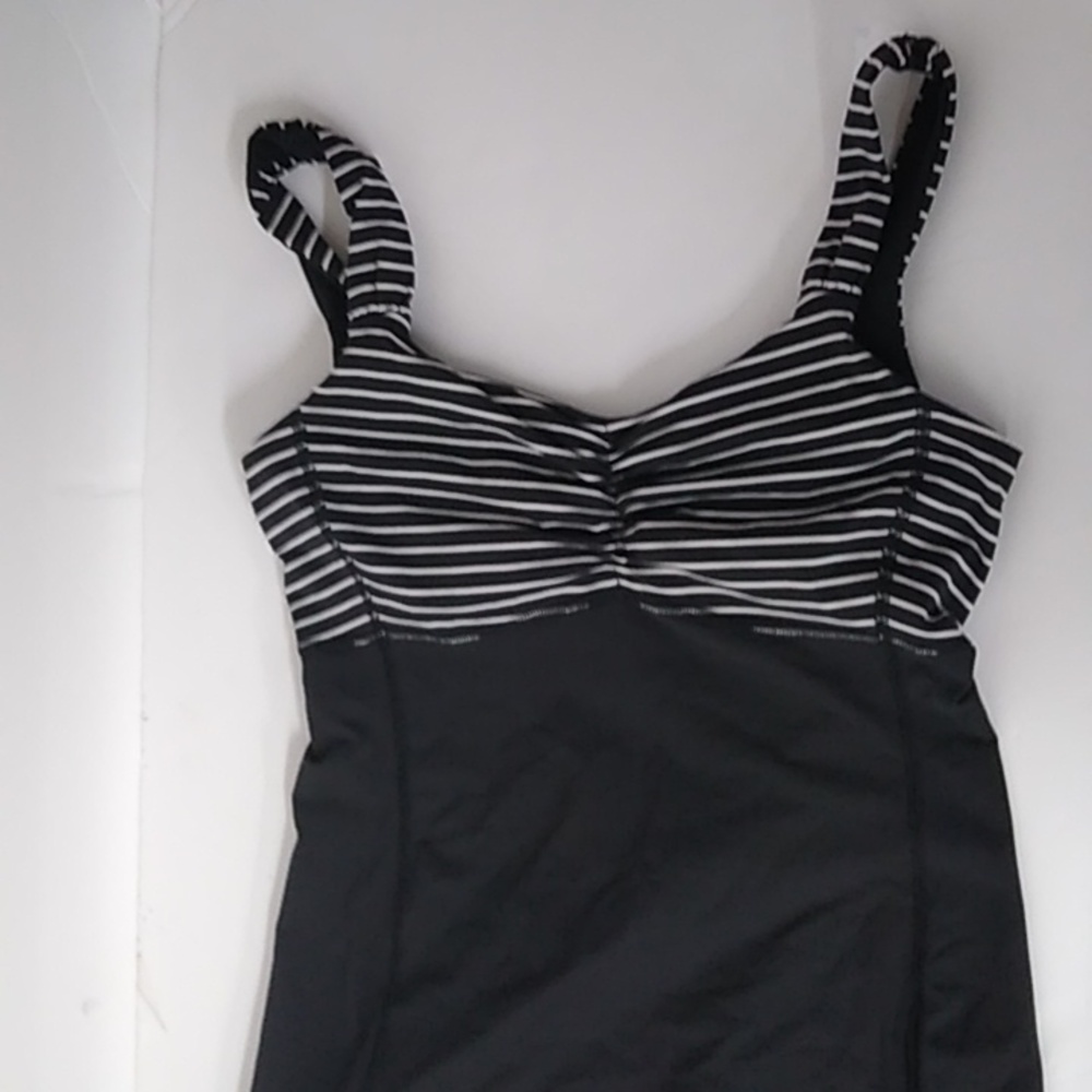 Black and white Lululemon Tank top